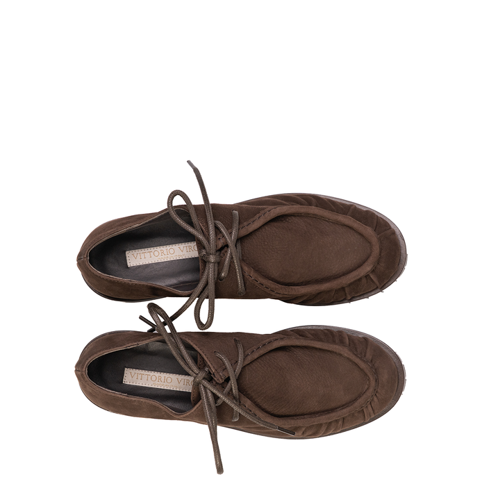 Vittorio Virgili Brown Nubuck Lace-ups