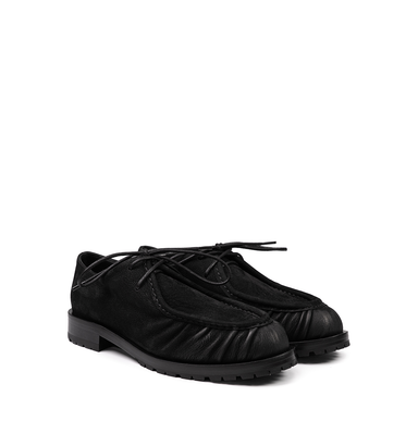 Vittorio Virgili Black Nubuck Lace-ups
