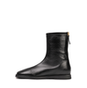 Vittorio Virgili Black Leather Ankle Boots