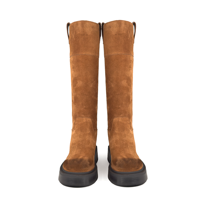 Vic Matie Brown Suede Tall Boots