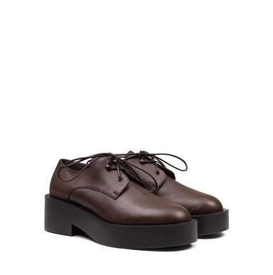 Vittorio Virgili Dark Brown Leather Lace-ups