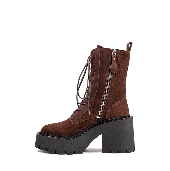 Vic Matie Dark Brown Suede Ankle Boots