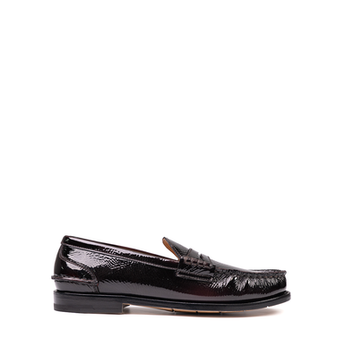 Premiata Bordeaux Leather Loafers