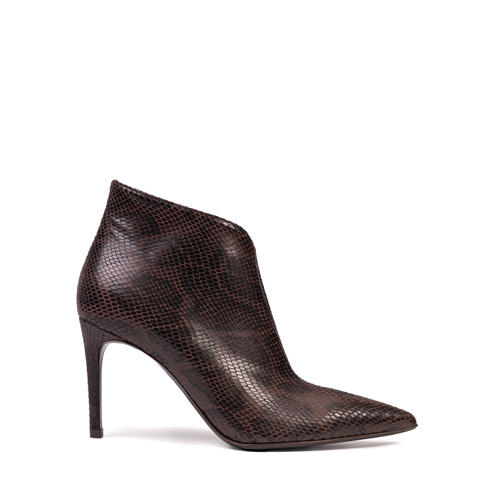 Sergio Levantesi Dama Brown Leather Ankle Boots - DOLITA
