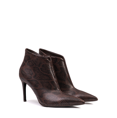 Sergio Levantesi Dama Brown Leather Ankle Boots - DOLITA