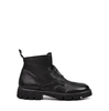 Moma Black Leather Ankle Boots