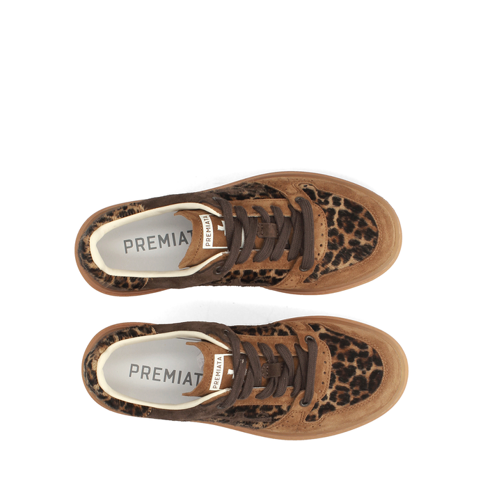 Premiata Quinnd Brown Suede Sneakers
