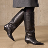 Vic Matie Black Leather Tall Boots - DOLITA