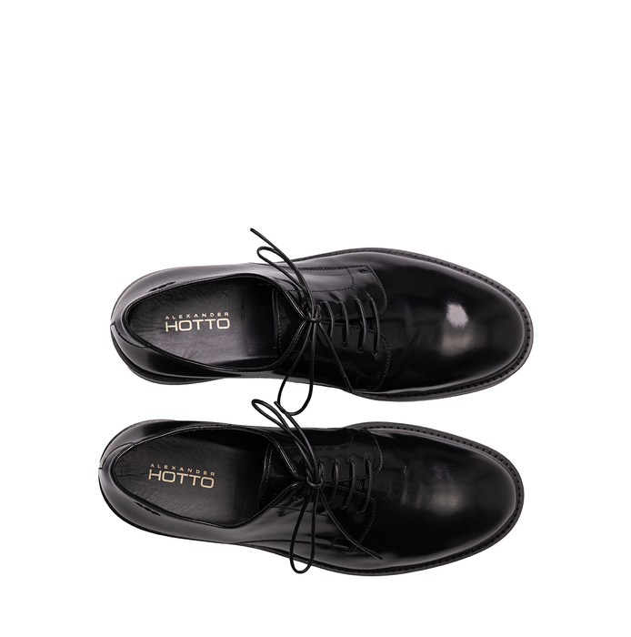 Alexander Hotto Black Leather Lace-ups - DOLITA