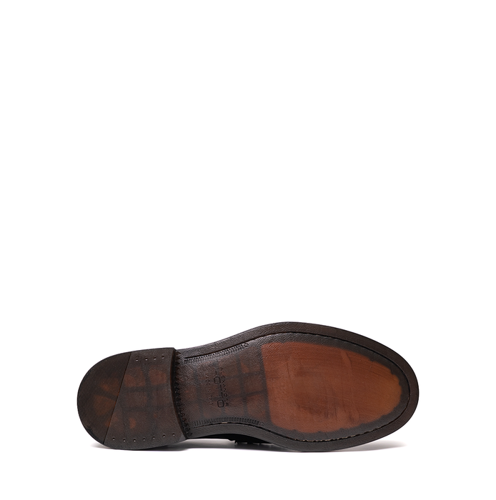 Alexander Hotto Black Leather Loafers