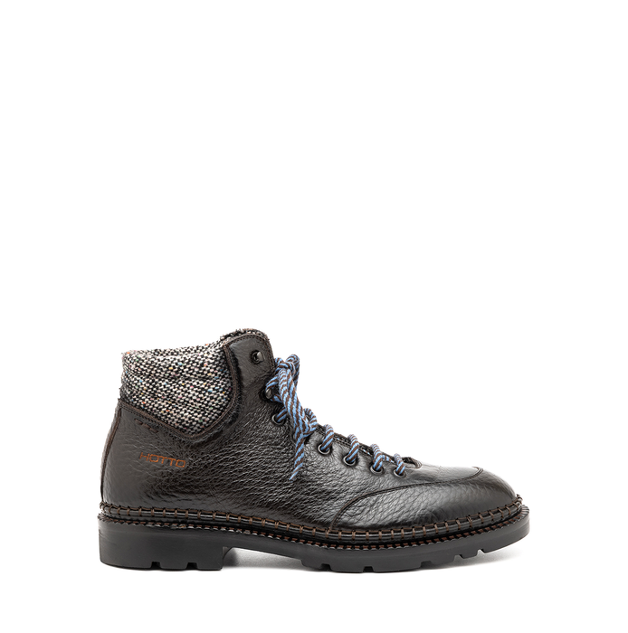 Alexander Hotto Dark Brown Leather Ankle Boots