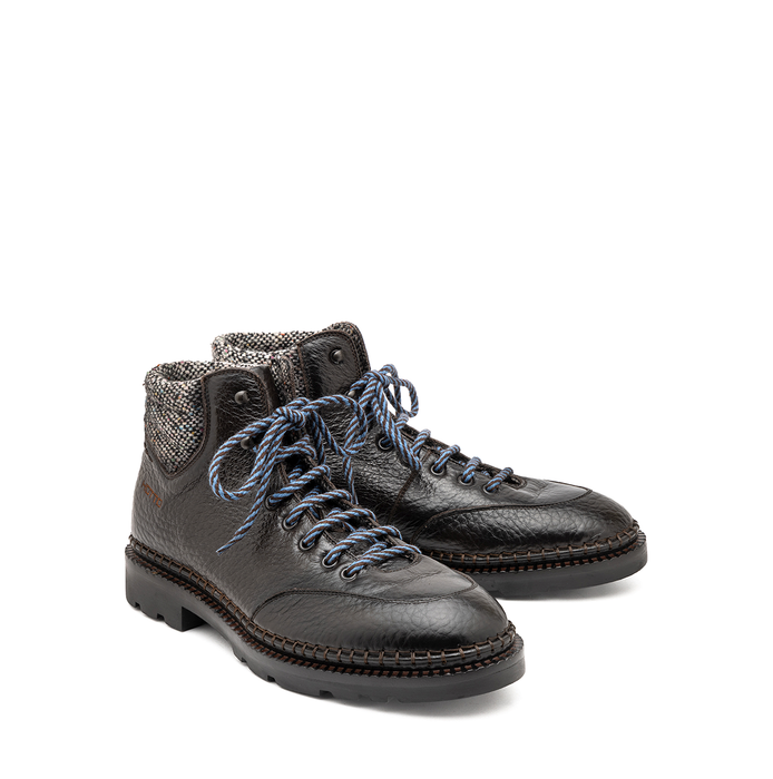 Alexander Hotto Dark Brown Leather Ankle Boots