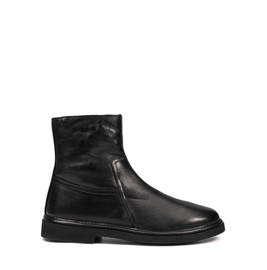 Alexander Hotto Black Leather Ankle Boots - DOLITA