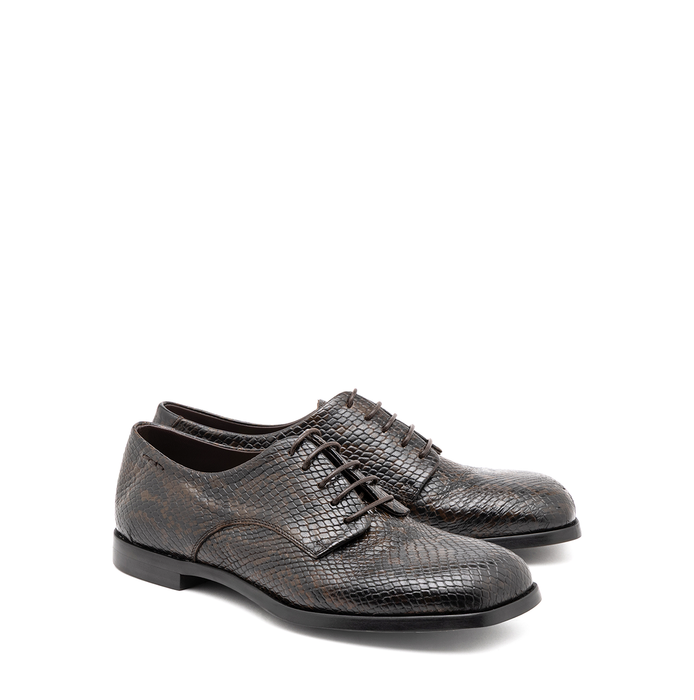 Alexander Hotto Dark Brown Leather Lace-ups