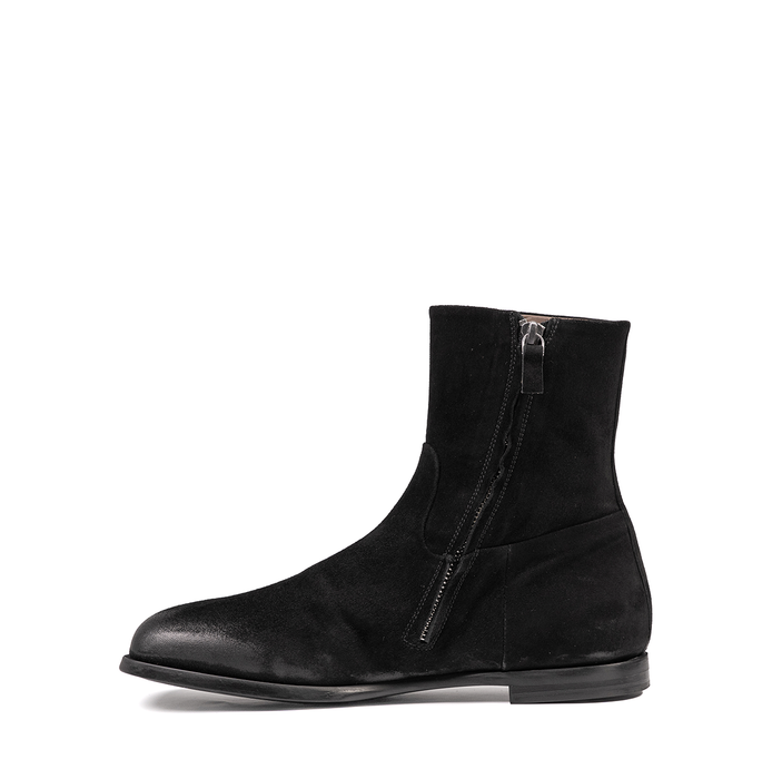 Alexander Hotto Black Suede Ankle Boots