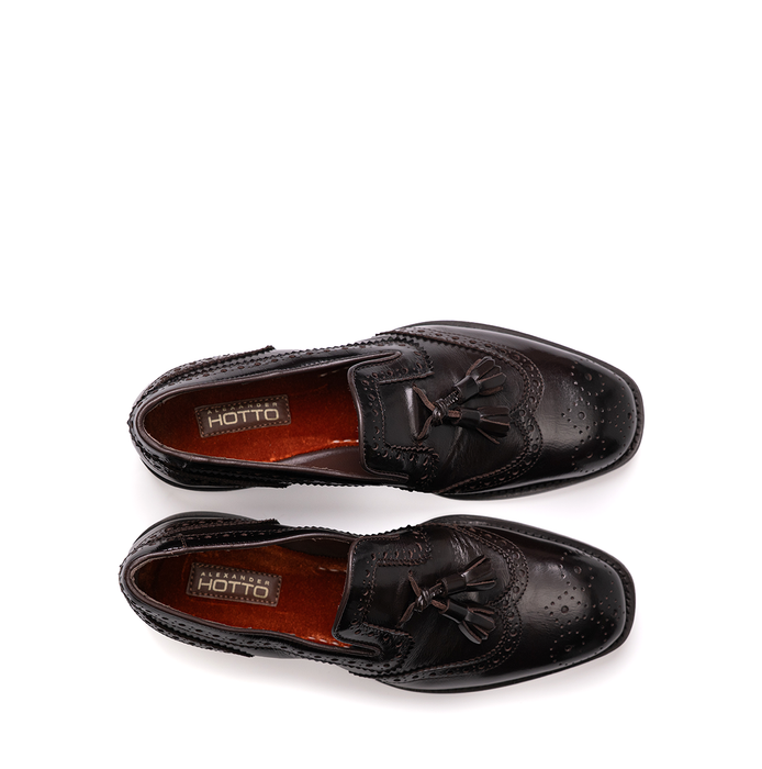 Alexander Hotto Burgundy Leather Loafers - DOLITA