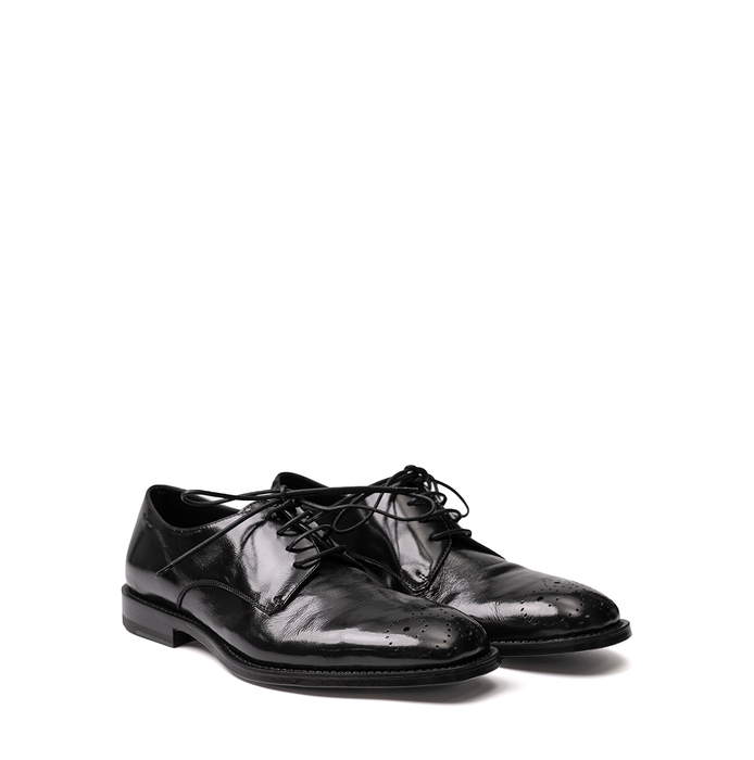 Alexander Hotto Black Leather Lace-ups - DOLITA