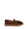 Alexander Hotto Brown Suede Loafers