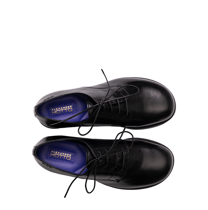Alexander Hotto Black Leather Lace-ups