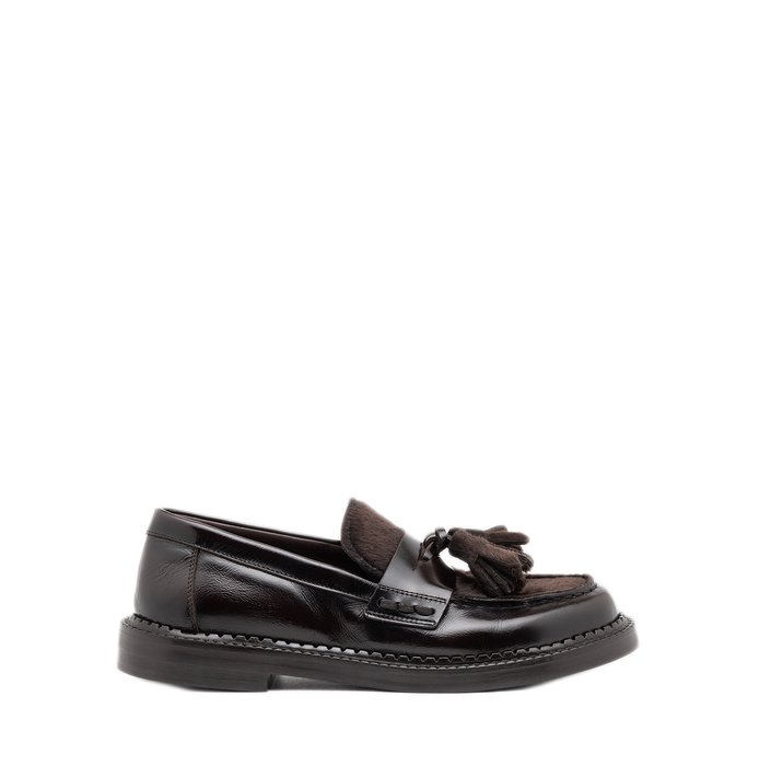 Alexander Hotto Dark Brown Leather Loafers