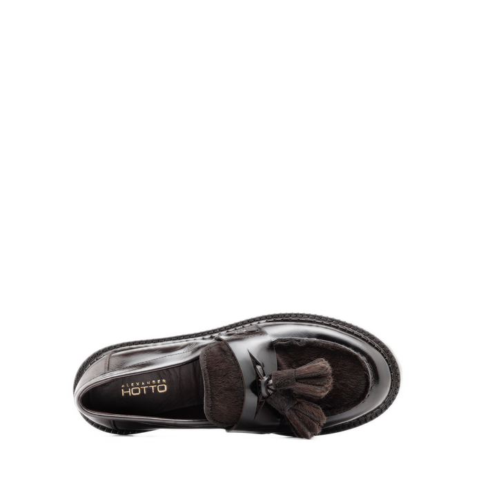 Alexander Hotto Dark Brown Leather Loafers
