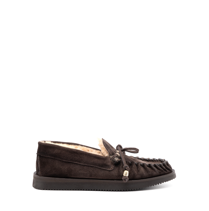 Alexander Hotto Dark Brown Suede Loafers