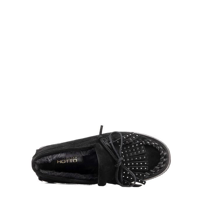 Alexander Hotto Black Suede Loafers