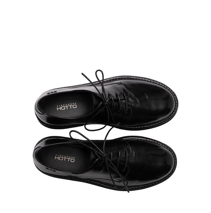 Alexander Hotto Black Leather Lace-ups
