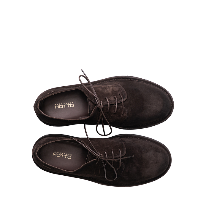 Alexander Hotto Brown Suede Lace-ups