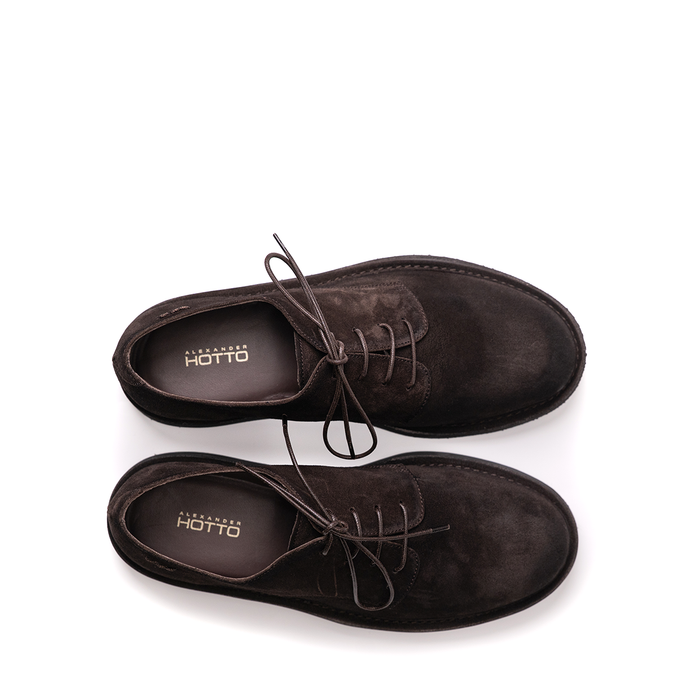Alexander Hotto Brown Suede Lace-ups - DOLITA