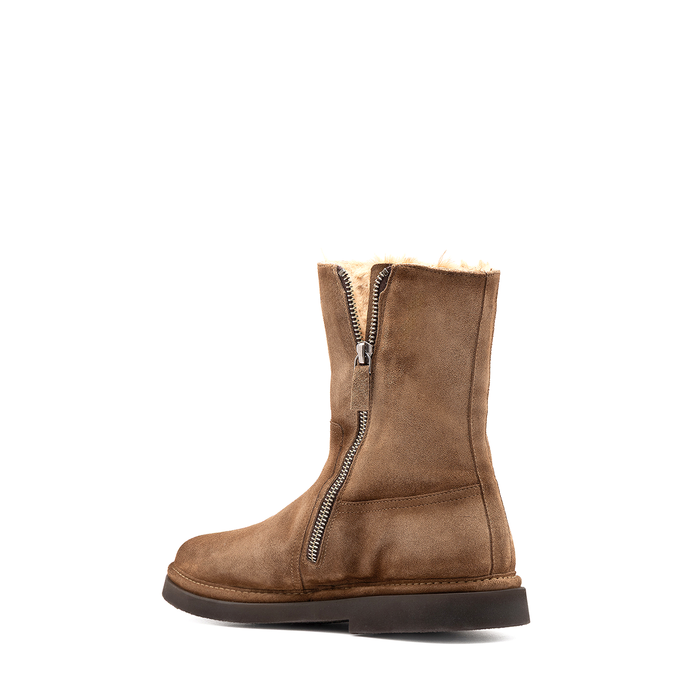 Alexander Hotto Light Brown Suede Ankle Boots