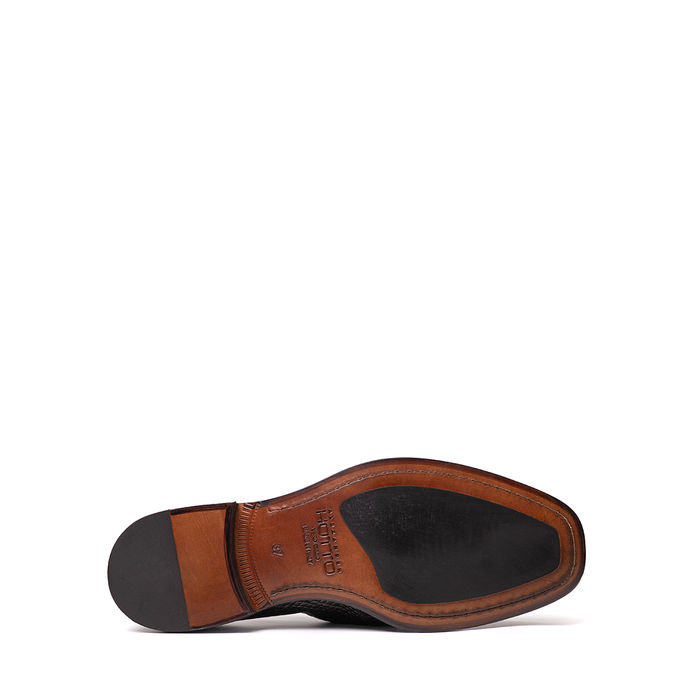 Alexander Hotto Brown Snake Print Loafers - DOLITA