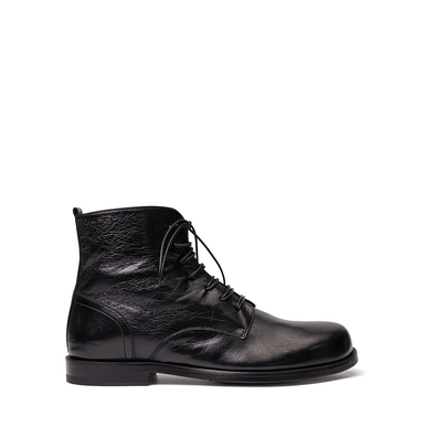 Alexander Hotto Black Leather Ankle Boots - DOLITA