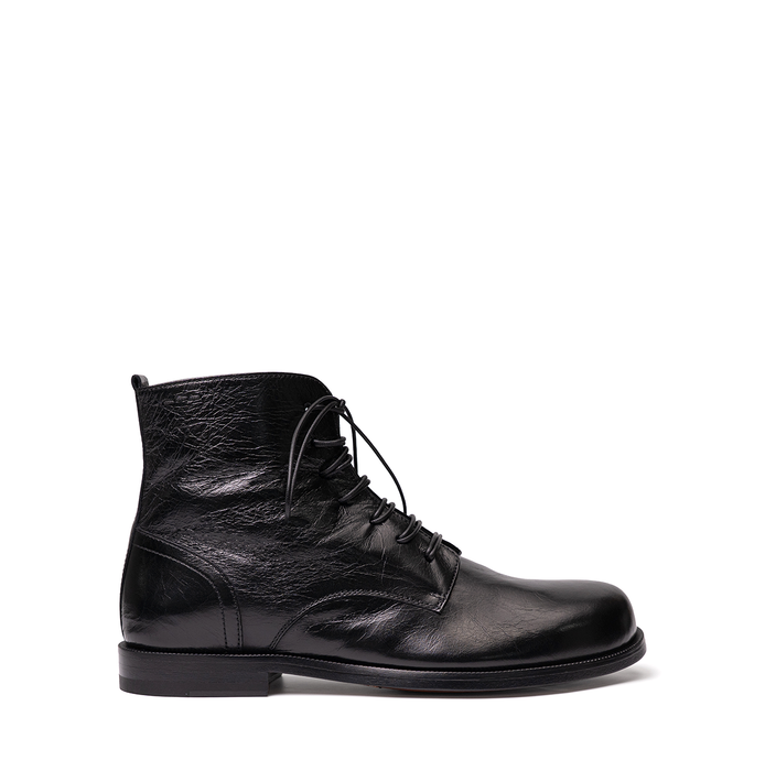 Alexander Hotto Black Leather Ankle Boots - DOLITA
