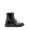 Alexander Hotto Black Leather Ankle Boots