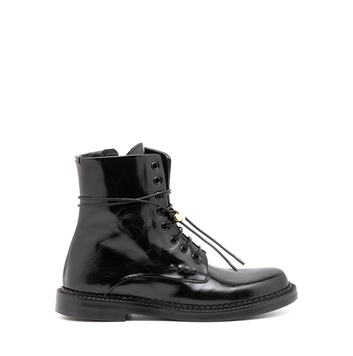 Alexander Hotto Black Leather Ankle Boots
