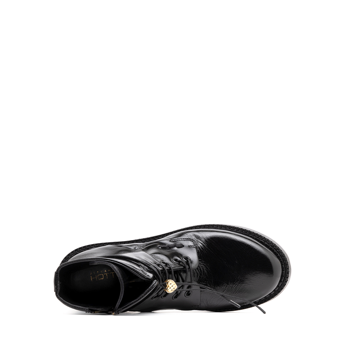 Alexander Hotto Black Leather Ankle Boots