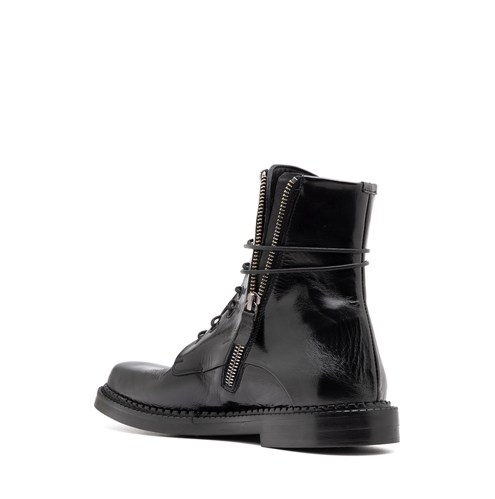 Alexander Hotto Black Leather Ankle Boots