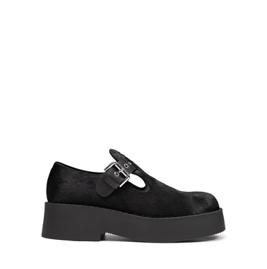 Premiata Black Leather Flats