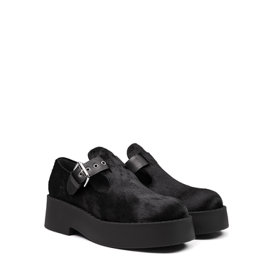 Premiata Black Leather Flats