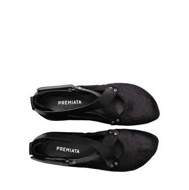 Premiata M7410 Black Leather Flats