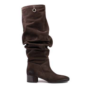 Premiata Brown Suede Tall Boots