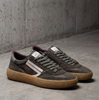 Puraai Vintage Olive Microsuede and Nylon Sneakers