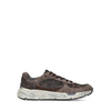 Premiata Mase25 Taupe Suede and Textile Sneakers