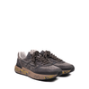 Premiata Mick Dark Grey Suede and Textile Sneakers