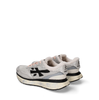 Premiata Lauryn Light Grey Leather and Textile Sneakers