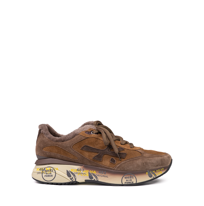 Premiata Moerun Brown Suede Sneakers