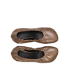 Poeve Anna Taupe Leather Flats