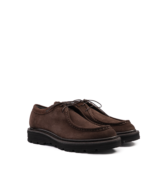 Sturlini Dark Brown Suede Lace-ups - DOLITA