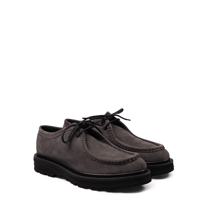Sturlini Dark Grey Suede Lace-ups - DOLITA